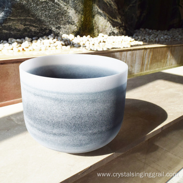 Obsidian Frosted Crystal Singing Bowl